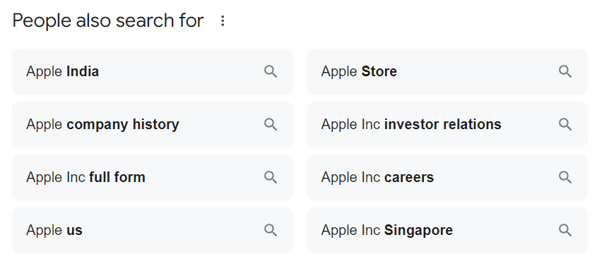 people also search for apple inc