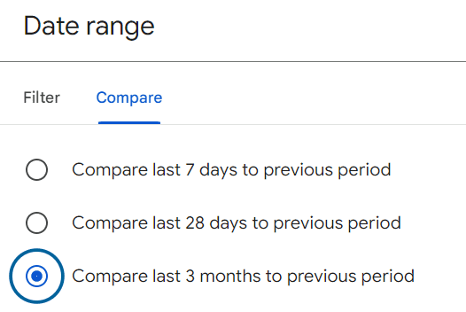 search console last three months